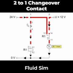 Changeover Contact Example (2 to 1)